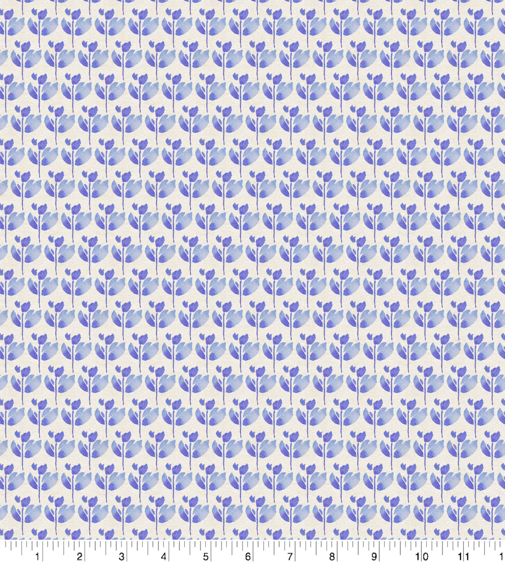 Suzanne Nicoll Blue Peacock Ditsy Cotton Fabric